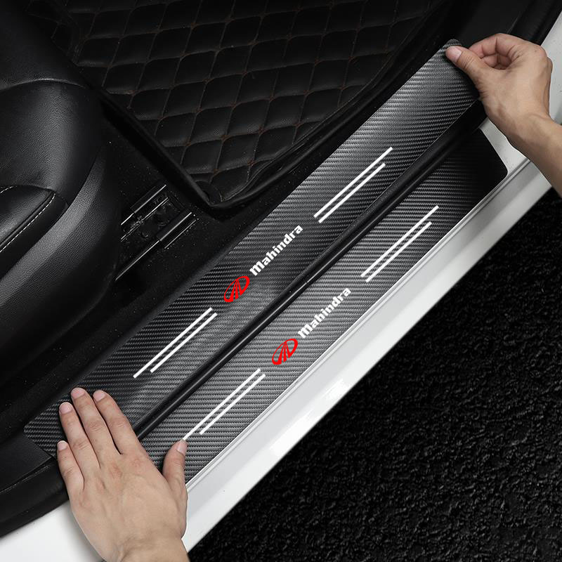 Car Accessories Xuv 300 - Carbon Fiber Car Trunk Bumper Protective