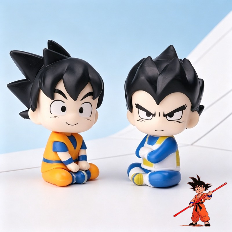 Car Accessories For Decoration - Dragon Ball chibi Son Goku Vegeta