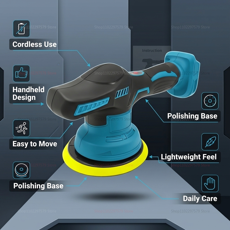 Cordless 18V Car Polisher Elec - Car Detailing Brush review and price