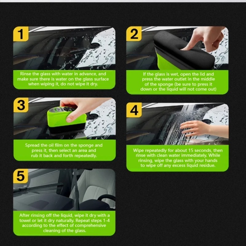 Non Toxic Car Glass Oil Film R - Car Detailing Brush review and price