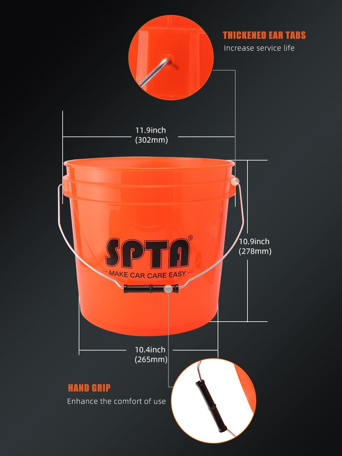 SPTA 31Pcs Car Wash 15L Bucket - Car Detailing Brush review and price