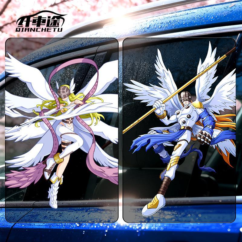 Digimon Car Sticker Cute Fashi - Car Accessories For Decoration review and price