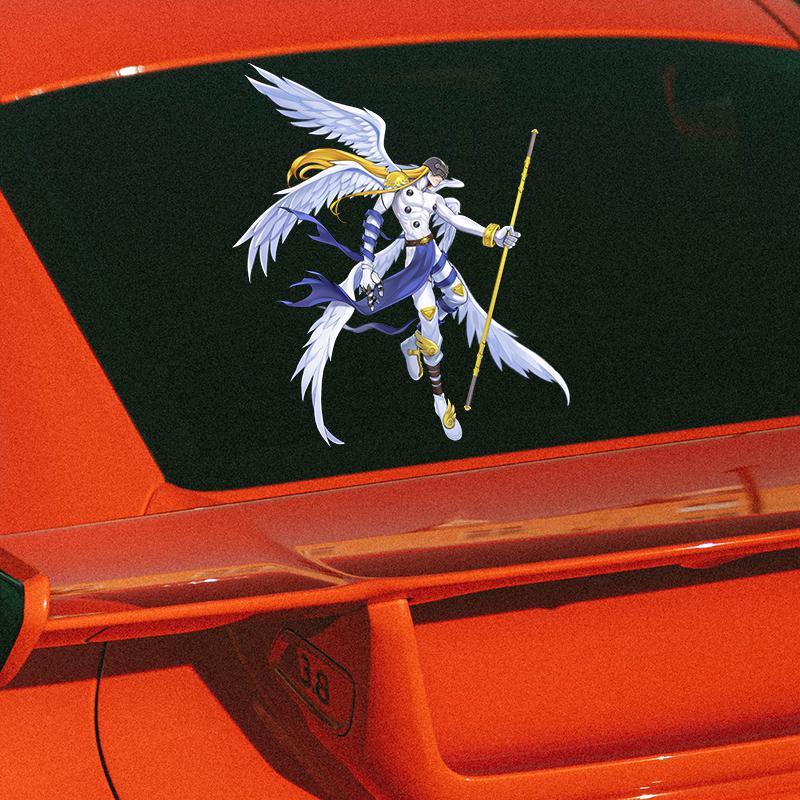 Digimon Car Sticker Cute Fashi - Car Accessories For Decoration review and price
