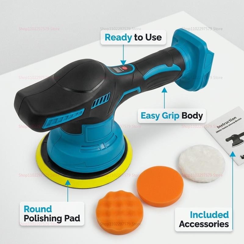Wireless 18V Electric Car Poli - Car Detailing Brush review and price