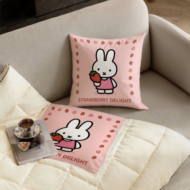 Kawaii Miffy Throw Pillow Dual - Car Accessories Useful review and price