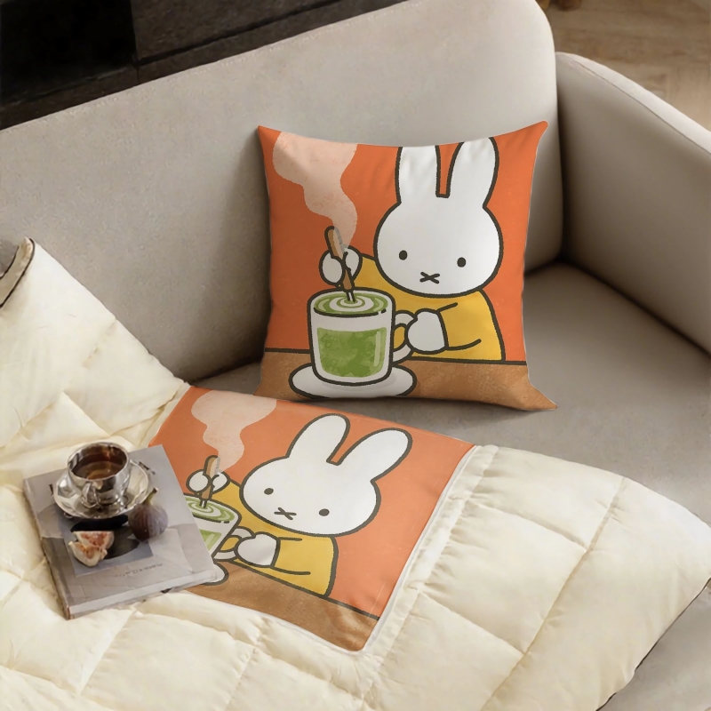 Kawaii Miffy Throw Pillow Dual - Car Accessories Useful review and price