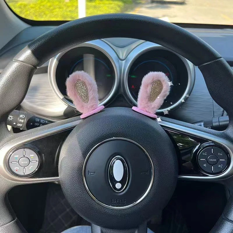 1 Pair Plush Rabbit Ears Car R - Car Accessories Useful review and price